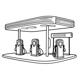 Gas Station Coloring Page 72294-59707