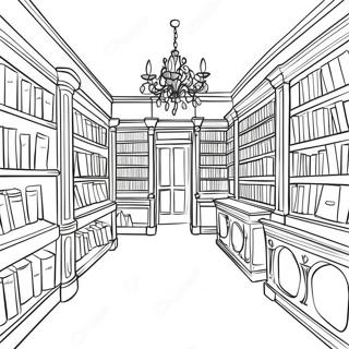 Charming La Prade Library Coloring Page 72305-59717