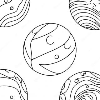 Colorful Bouncy Ball In Mid Air Coloring Page 72335-59740