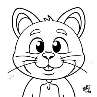 Talking Tom Coloring Pages