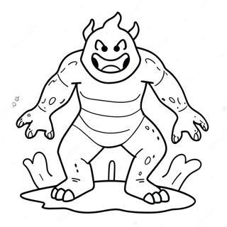 Lava Monster Coloring Pages