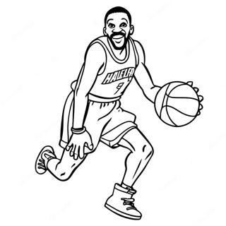 Harlem Globetrotters Coloring Page 72404-59798