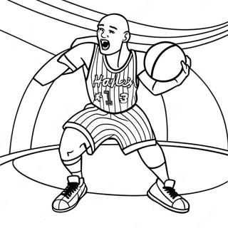 Harlem Globetrotters Basketball Trick Shots Coloring Page 72405-59791