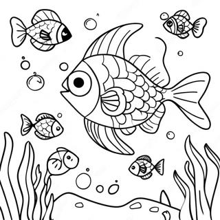 Deema With Colorful Fish Coloring Page 72415-59808