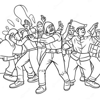 Riot Coloring Page 72434-59822