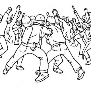 Riot Coloring Page 72434-59824