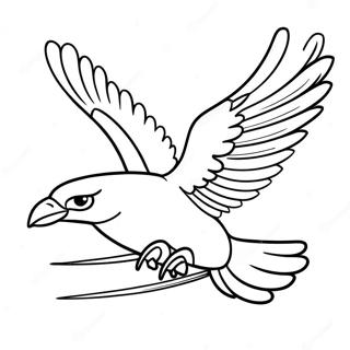 Majestic Thunderbird In Flight Coloring Page 72455-59838