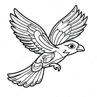 Majestic Thunderbird In Flight Coloring Page 72455-59839