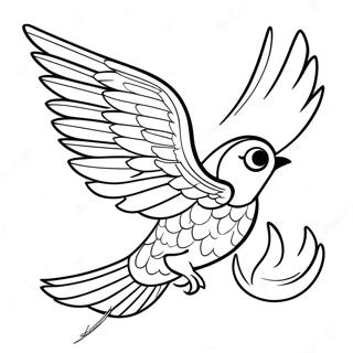 Majestic Thunderbird In Flight Coloring Page 72455-59840