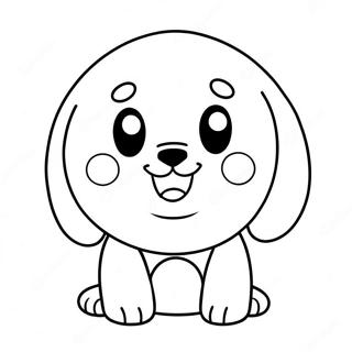 Cute Pluto With A Happy Face Coloring Page 7245-5896