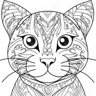 Cat Head Coloring Page 72464-59843