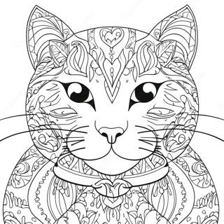 Cat Head Coloring Page 72464-59844