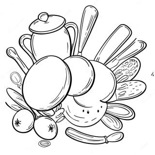 Cooking Utensils Coloring Page 72484-59850