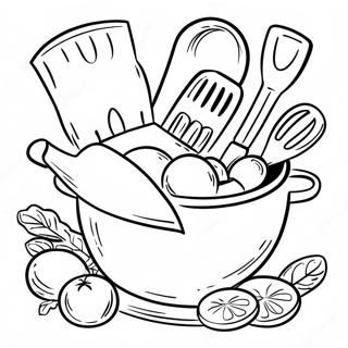 Cooking Utensils Coloring Page 72484-59851