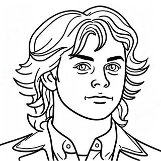 Cool Steve Harrington With Hair Coloring Page 72515-59892