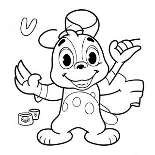 Colorful Disney Character Adventure Coloring Page 72525-59902