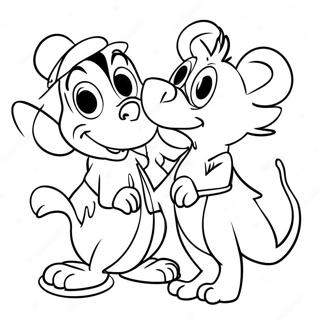 Colorful Disney Character Adventure Coloring Page 72525-59903