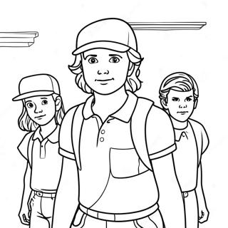 Stranger Things Coloring Pages