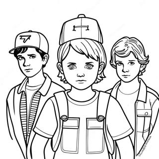 Stranger Things Coloring Page 7254-5898