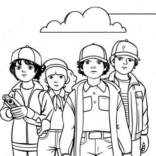 Stranger Things Coloring Page 7254-5899