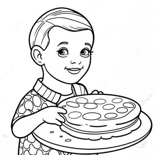 Eleven With Eggo Waffles Coloring Page 7255-5903