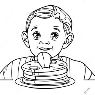 Eleven With Eggo Waffles Coloring Page 7255-5904