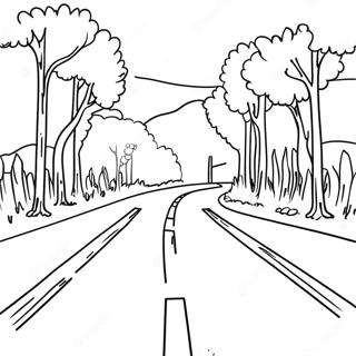 Blank Road Coloring Page 72574-59943