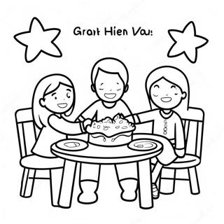 Grateful Kids Saying Thank You Coloring Page 72605-59968