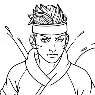 Shikamaru In Shadow Jutsu Coloring Page 72625-59973