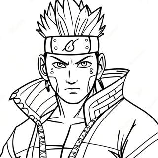 Shikamaru In Shadow Jutsu Coloring Page 72625-59976