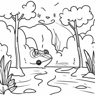 Flood Scene Coloring Page 72654-59996