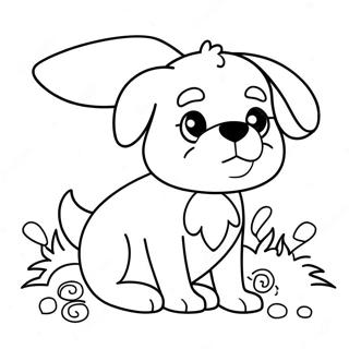 Easter Dog Coloring Page 72664-59999