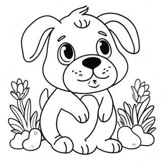 Easter Dog Coloring Page 72664-60000