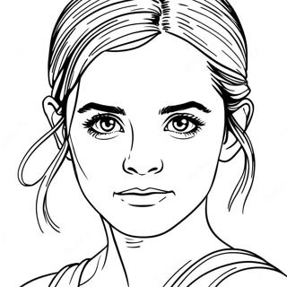 Emma Watson Coloring Page 72674-60014