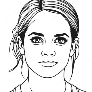 Emma Watson Coloring Page 72674-60015