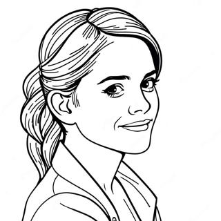 Emma Watson Coloring Page 72674-60016