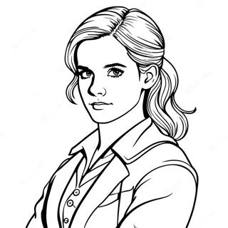 Emma Watson As Hermione Granger Coloring Page 72675-60011