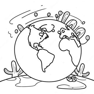 Earth Day Kindergarten Coloring Page 72704-60034