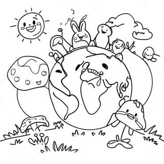 Kindergarten Earth Day Coloring Pages