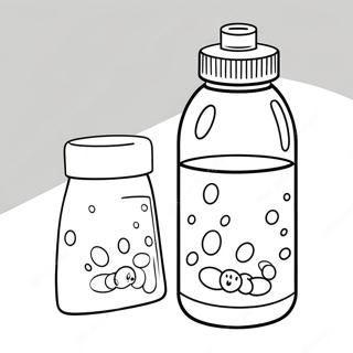 Cute Water Bottle Coloring Page 72715-60047