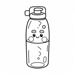 Cute Water Bottle Coloring Page 72715-60048