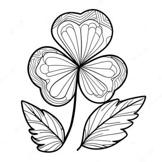 Four Leaf Clover Coloring Pages