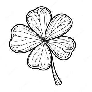 Four Leaf Clover Coloring Page 7274-5914