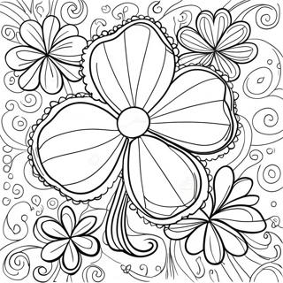 Four Leaf Clover Coloring Page 7274-5915