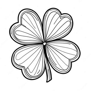 Four Leaf Clover Coloring Page 7274-5916