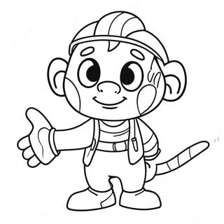 Whitty Fnf Character In Action Coloring Page 72765-60081