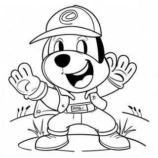 Whitty Fnf Character In Action Coloring Page 72765-60083