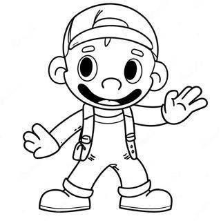 Whitty Fnf Character In Action Coloring Page 72765-60084