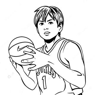 Kuroko In Action Coloring Page 72805-60117