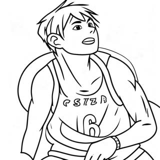 Kuroko In Action Coloring Page 72805-60120